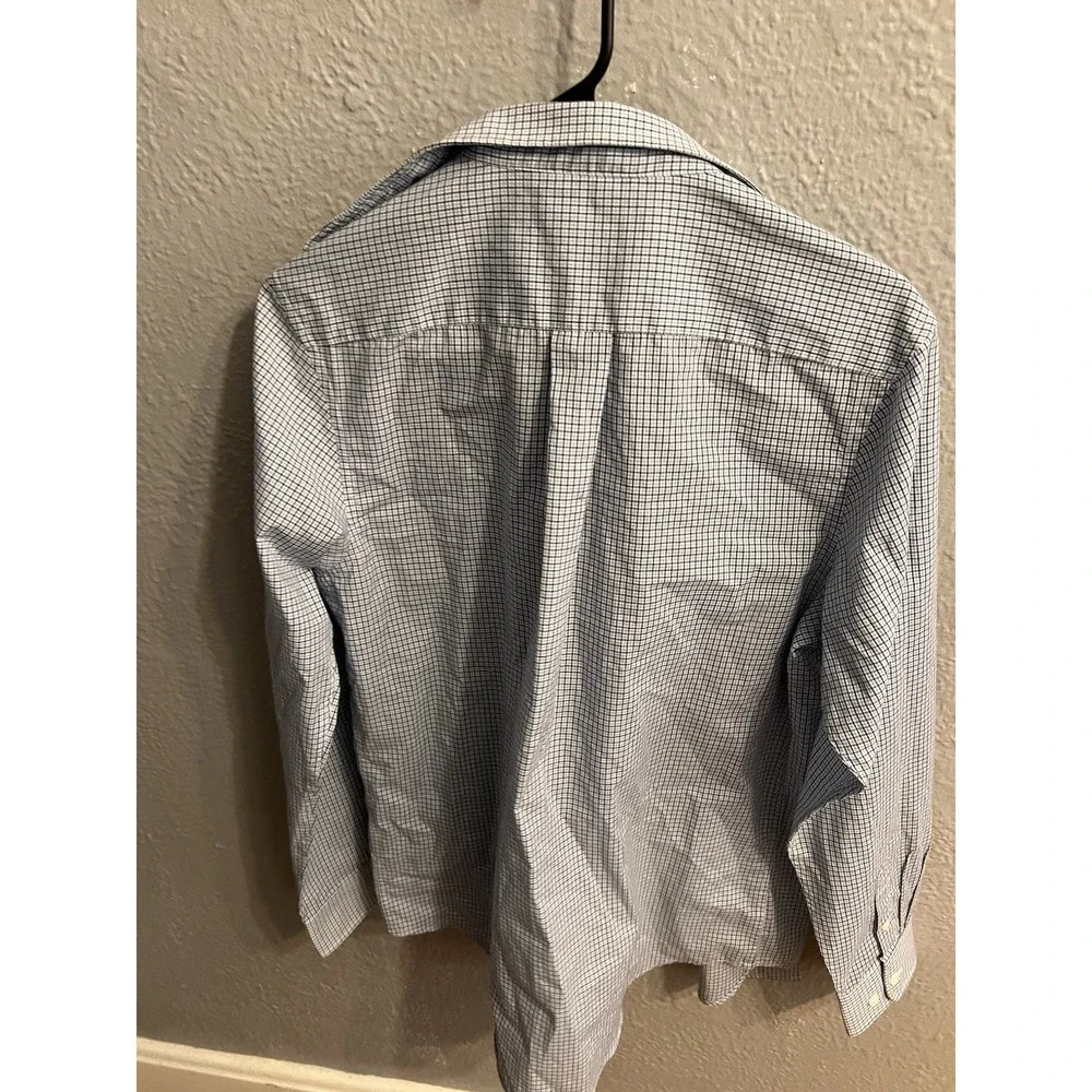 Lauren Ralph‎ Lauren Shirt Boys Size 20 Blue Plaid Long Sleeve Button Down